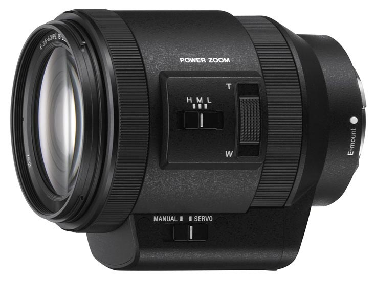 <b>付属の電動ズームレンズ「E PZ 18-200mm F3.5-6.3 OSS」</b>