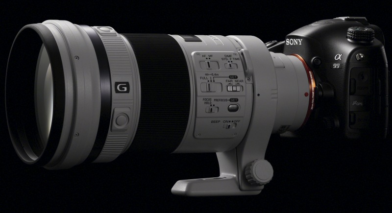 <b>α99への装着例</b>