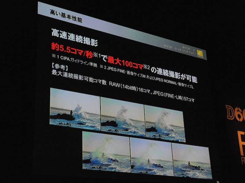 <b>連写速度は5.5コマ/秒</b>