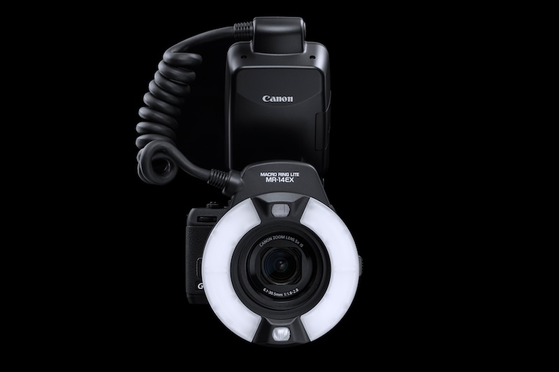 <b>マクロリングライトMR-14EXの装着例</b>