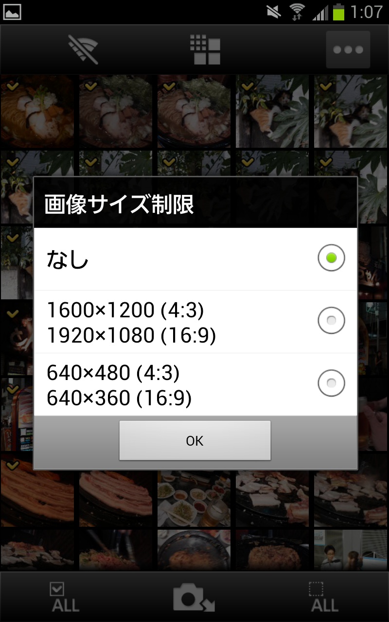<b>画像サイズの変更が可能</b>
