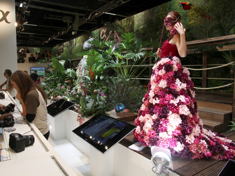 <b>被写体に本物の植物を使っているという</b>