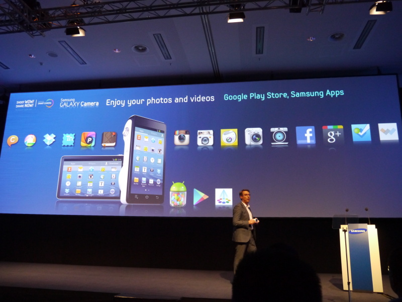 <b>Android搭載によるGALAXY Cameraの可能性をアピール</b>