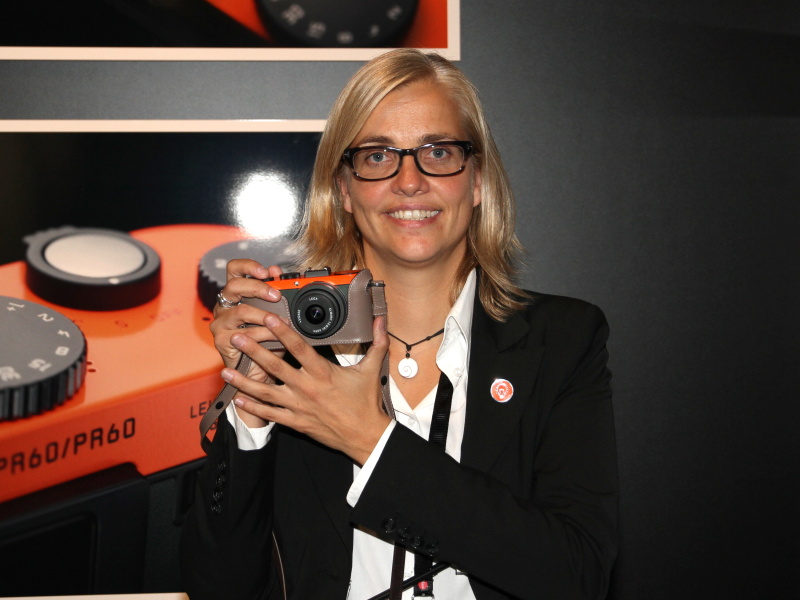 <b>ライカXシリーズ担当者のMaike Harberts氏</b>