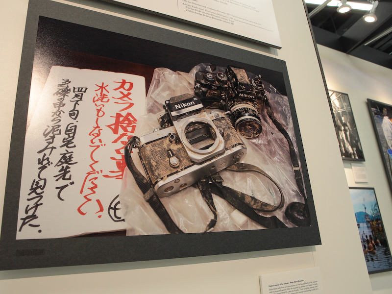 <b>被災したカメラの写真も</b>