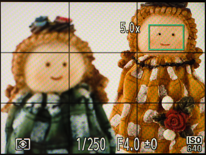 <b>AFフレーム（測距点）の大きさは2段階に変更できる。</b>