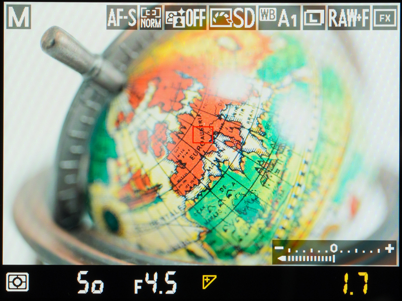<b>マニュアル露出のときも露出補正をすると明るさが変わる。露出インジケーター見ると分かるけど、撮ったらアンダーである。</b>