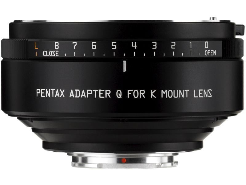 <b>Kマウントレンズ用アダプターQは絞りリング付き。実勢価格は2万4,800円前後</b>