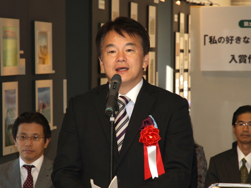 <b>さいたま市長の清水勇人氏が挨拶した</b>