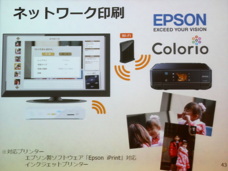 <b>ネットワーク印刷にも対応した</b>