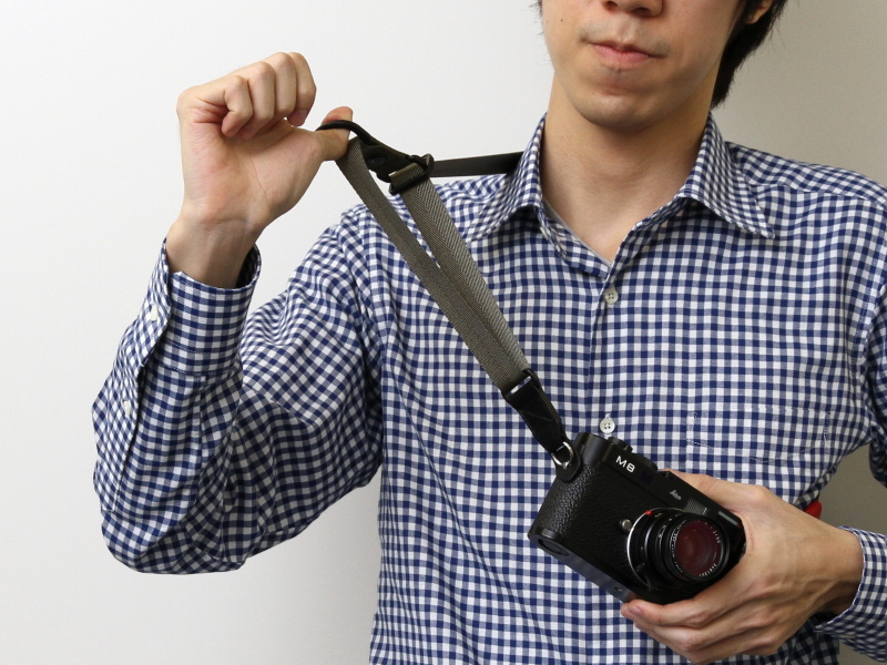 <b>長さを調節しているところ</b>