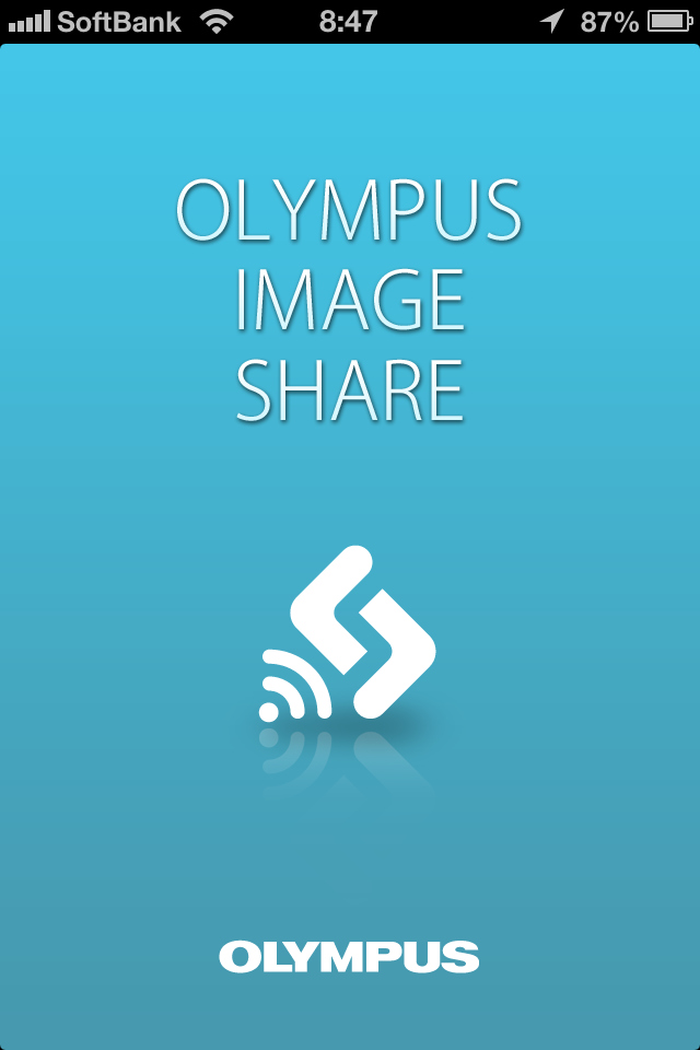 <b>OI.Shareトップ画面（iOS版、以下同）</b>