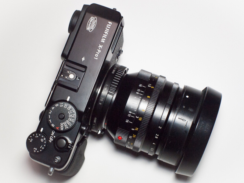 FUJIFILM X-Pro1への装着例
