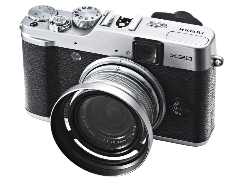 レンズフード付きプロテクトフィルター「LHF-X20」（シルバー）