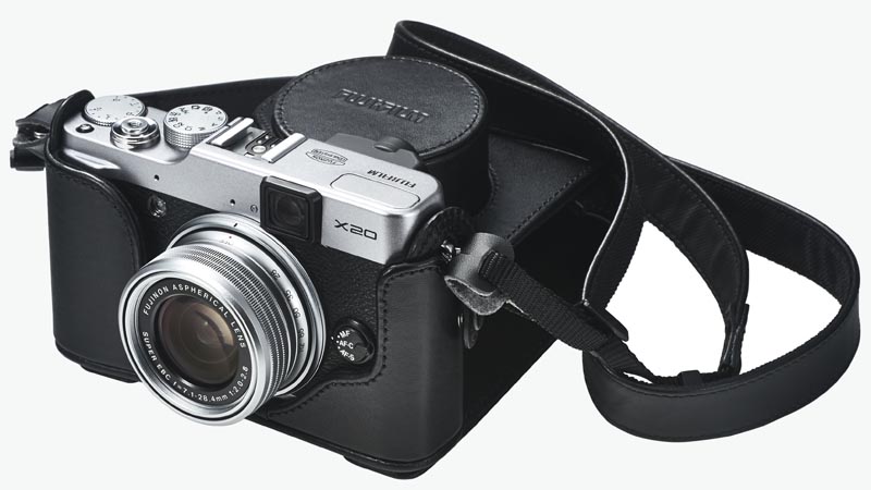 レザーケース「LC-X20」装着例