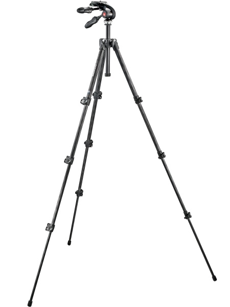 293カーボン三脚4段+Q2付き3ウェイ雲台キット（MK293C4-D3Q2）