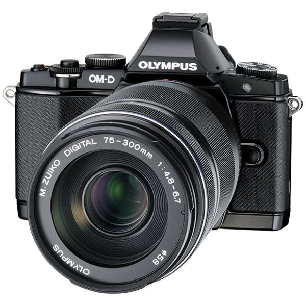 OLYMPUS OM-D E-M5に装着したところ