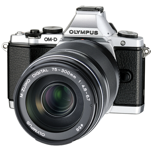 OLYMPUS OM-D E-M5に装着したところ