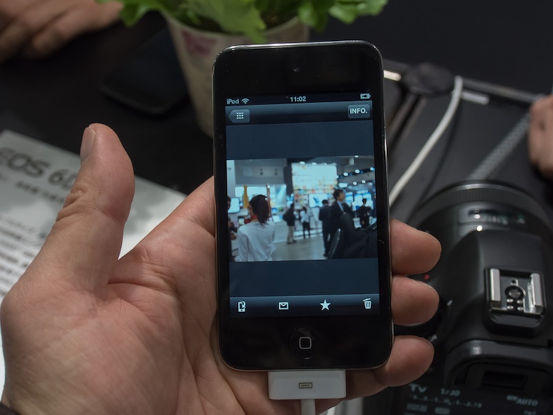 撮影画像を表示したところ