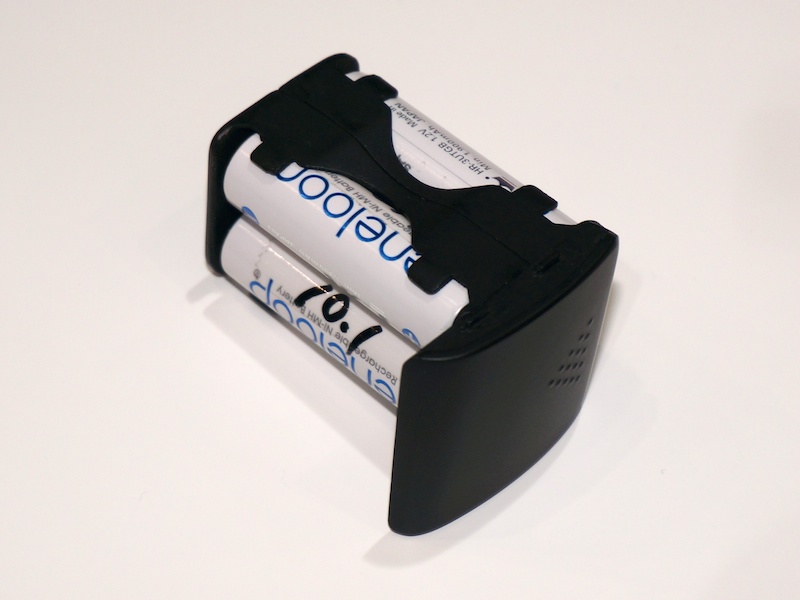 バッテリーカートリッジを取り外したところ