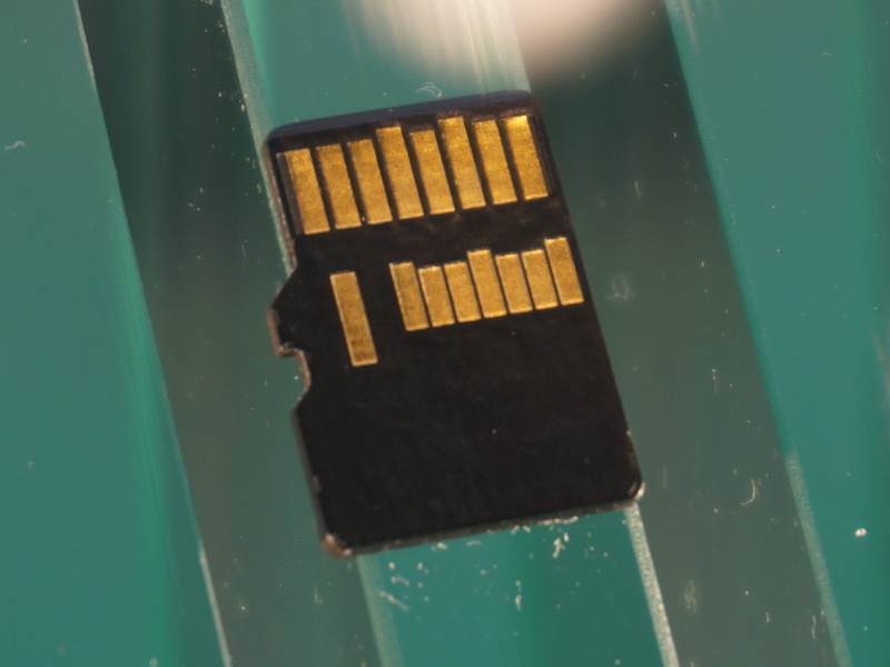 UHS-II規格対応カードのモックアップ。左がSD系、右がmicroSD系