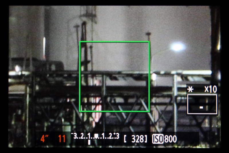 ライブビュー撮影ならAF時でもMF時でもピントを合わせたい位置を拡大表示ができ、しっかりとピントが合っているか確認しやすい。