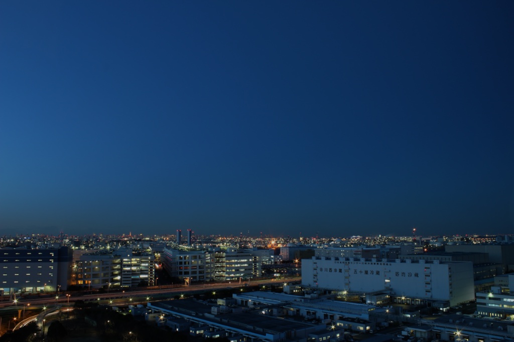 北側の空（日没から約20分）