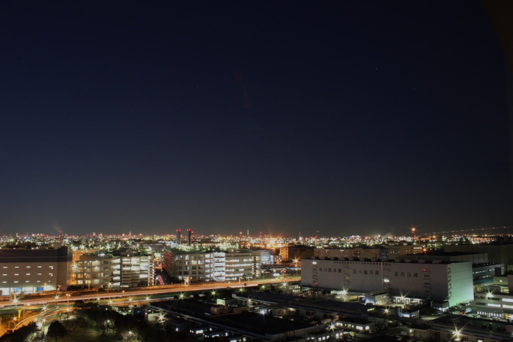 北側の空（日没から約40分）