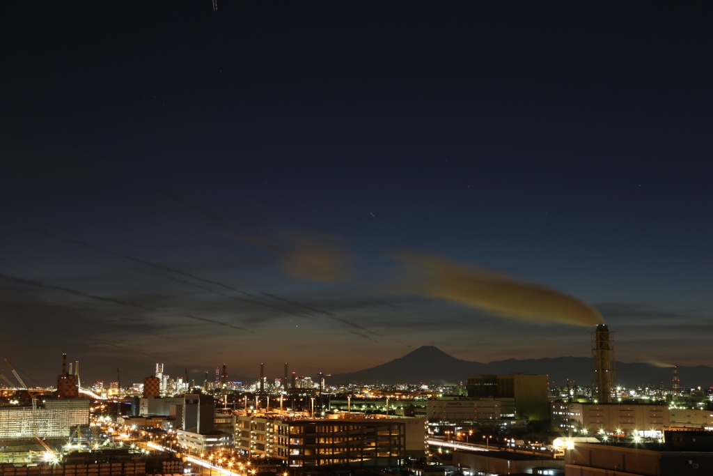 西側の空（日没から約50分）