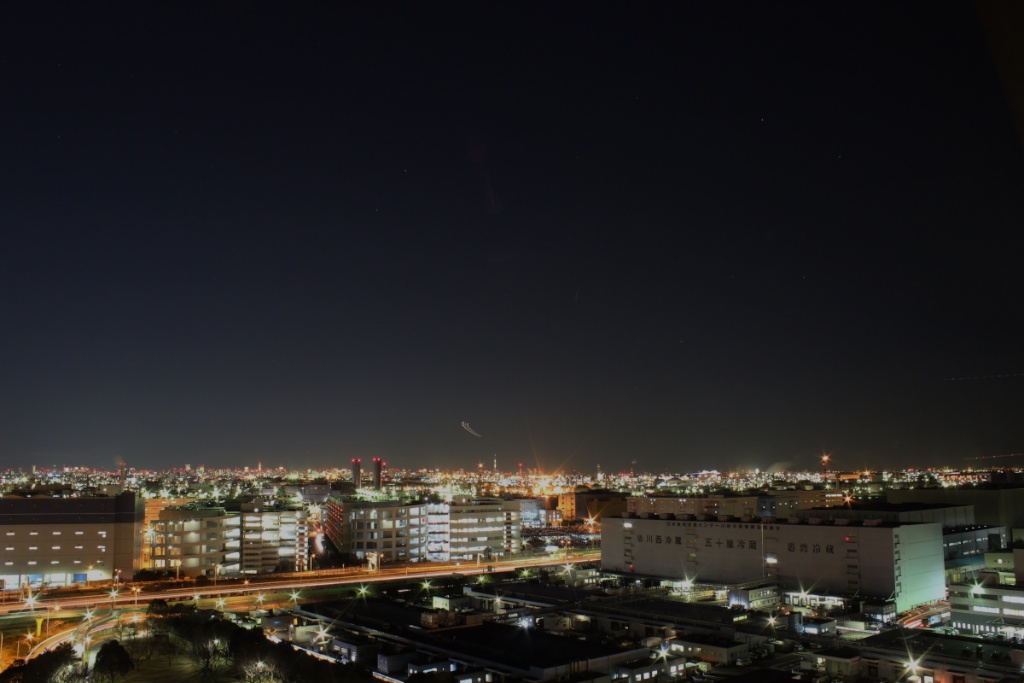 北側の空（日没から約50分）