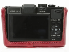 LEICA D-LUX6 革ケース付き GARIZ、「ライカD-LUX 6」用のレザーボディケース - デジカメ