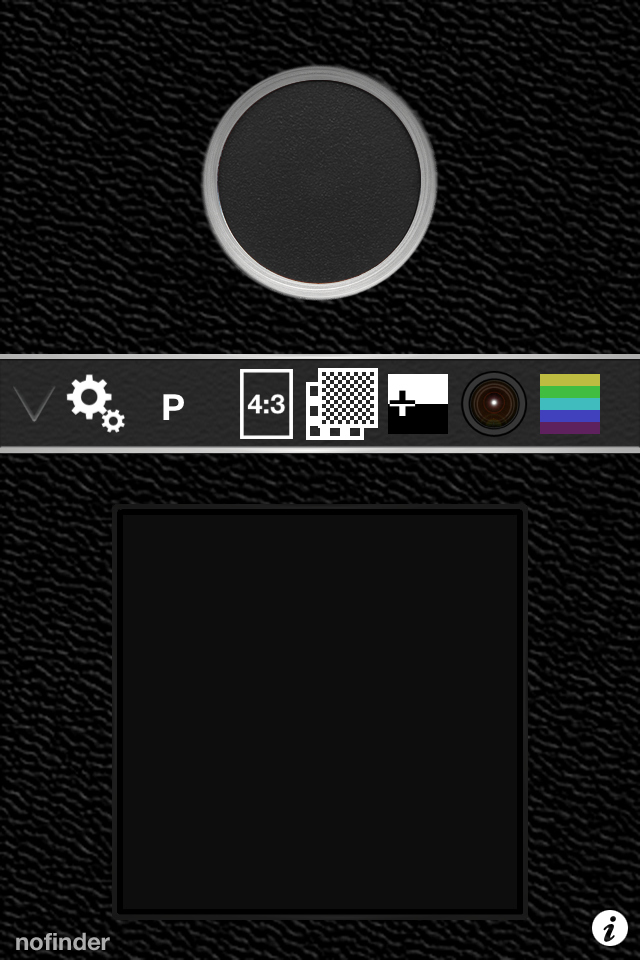 シャッターボタンは上下どちらにも表示可能