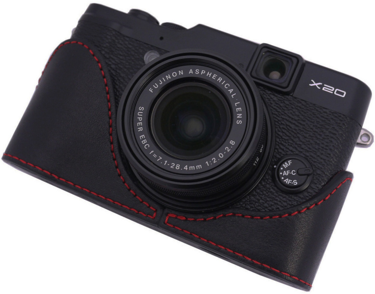 ブラック/レッドステッチ