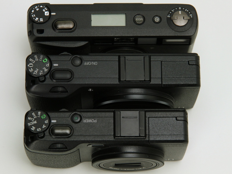 上からGR1、GR、GR DIGITAL IV