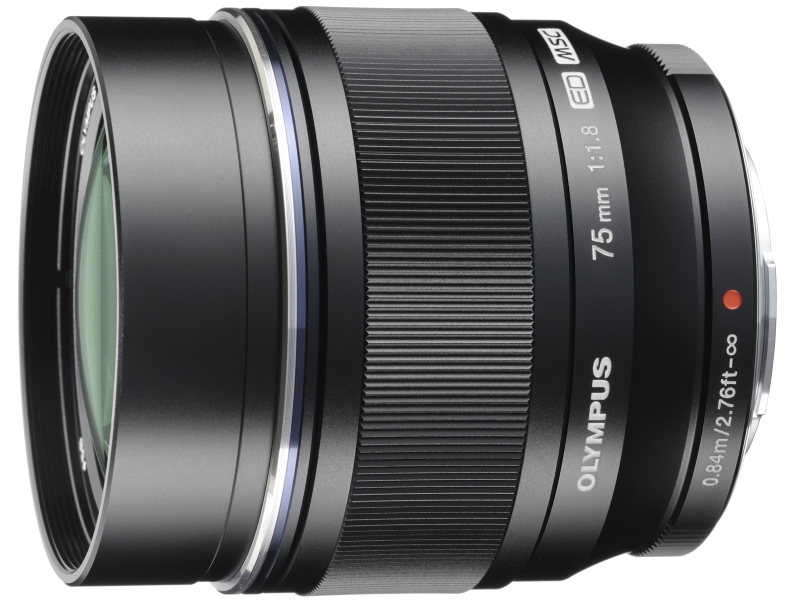 M.ZUIKO DIGITAL ED 75mm F1.8（ブラック）。