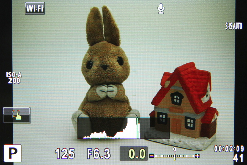 ヒストグラムを表示