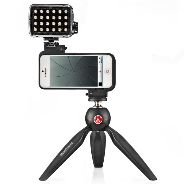 KLYP、ML240 LED、PIXIミニ三脚の使用例