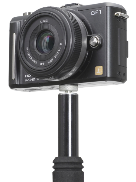 カメラの装着例。