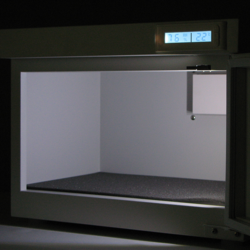 庫内の照明が点灯したところ