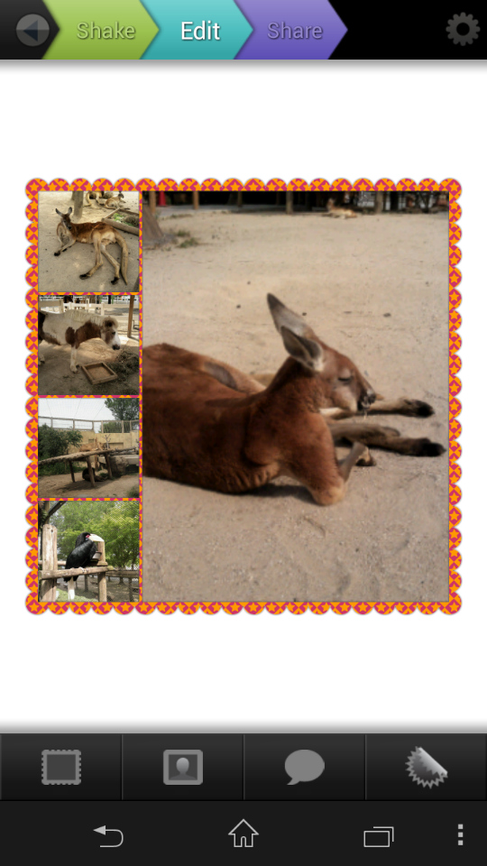 「編集」をタップして表示した「Edit」画面