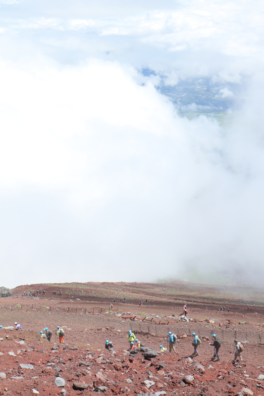 下山ルートの砂走り