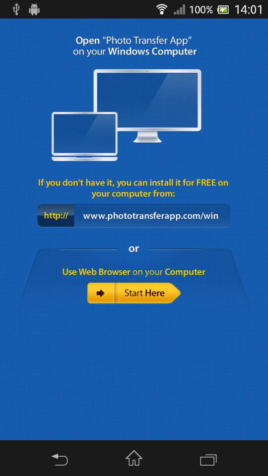 <a class="" href="http://www.phototransferapp.com/win/">アプリの公式サイト</a>からは、PC用の無料ソフトウェアをダウンロードできる。ただし、ソフトを導入しなくてもブラウザ経由で画像データにアクセス可能