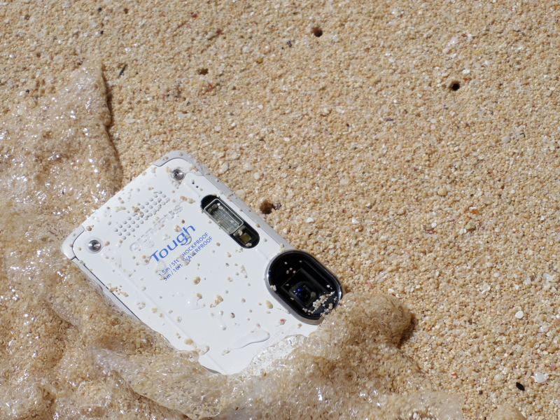 でも、ぜ〜んぜん大丈夫！　波でも砂でもど〜んと来い！