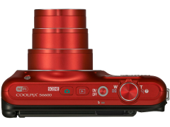 Nikon COOLPIX S6600 ラズベリーレッド 自撮り/wifi転送可 ニコン、フリーアングル液晶を搭載した「COOLPIX S6600」 - デジカメ