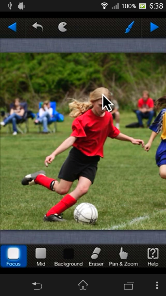 ビデオアイコンをタップするとチュートリアルムービーが再生される