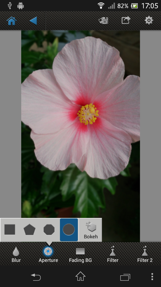 「Aperture」では、絞りの形を指定できる。これにより、ボケに変化を加えられる