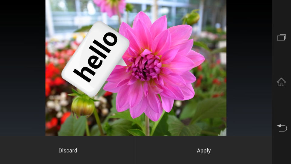 「SPEECH」とはいわゆる“吹き出し”を追加する機能。回転やサイズ変更にも対応する