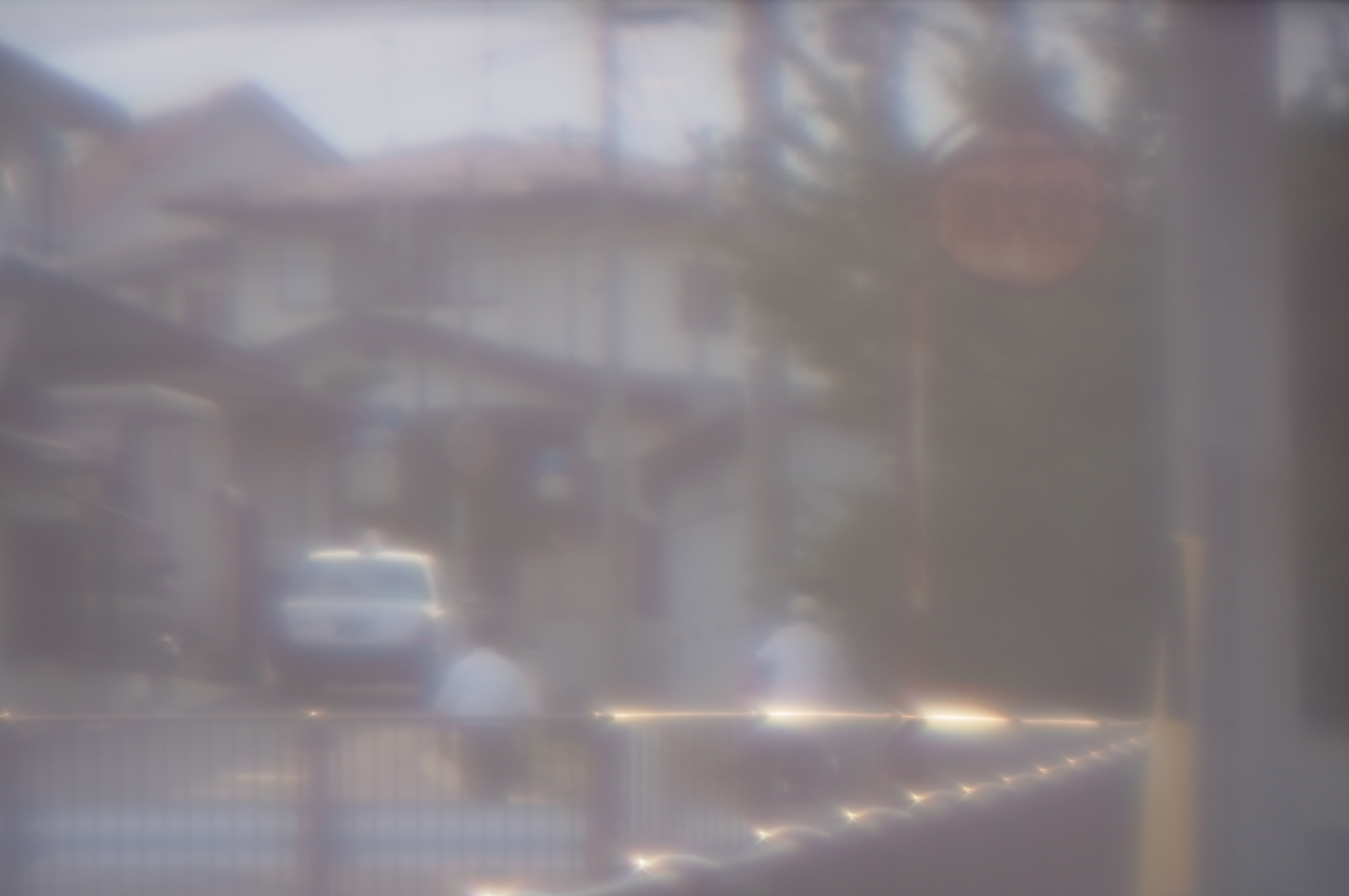 実家のある長野市内。夕暮れの1コマでなかなか味わいのある写真になった。