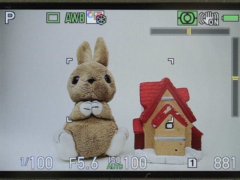 ライブビュー画面