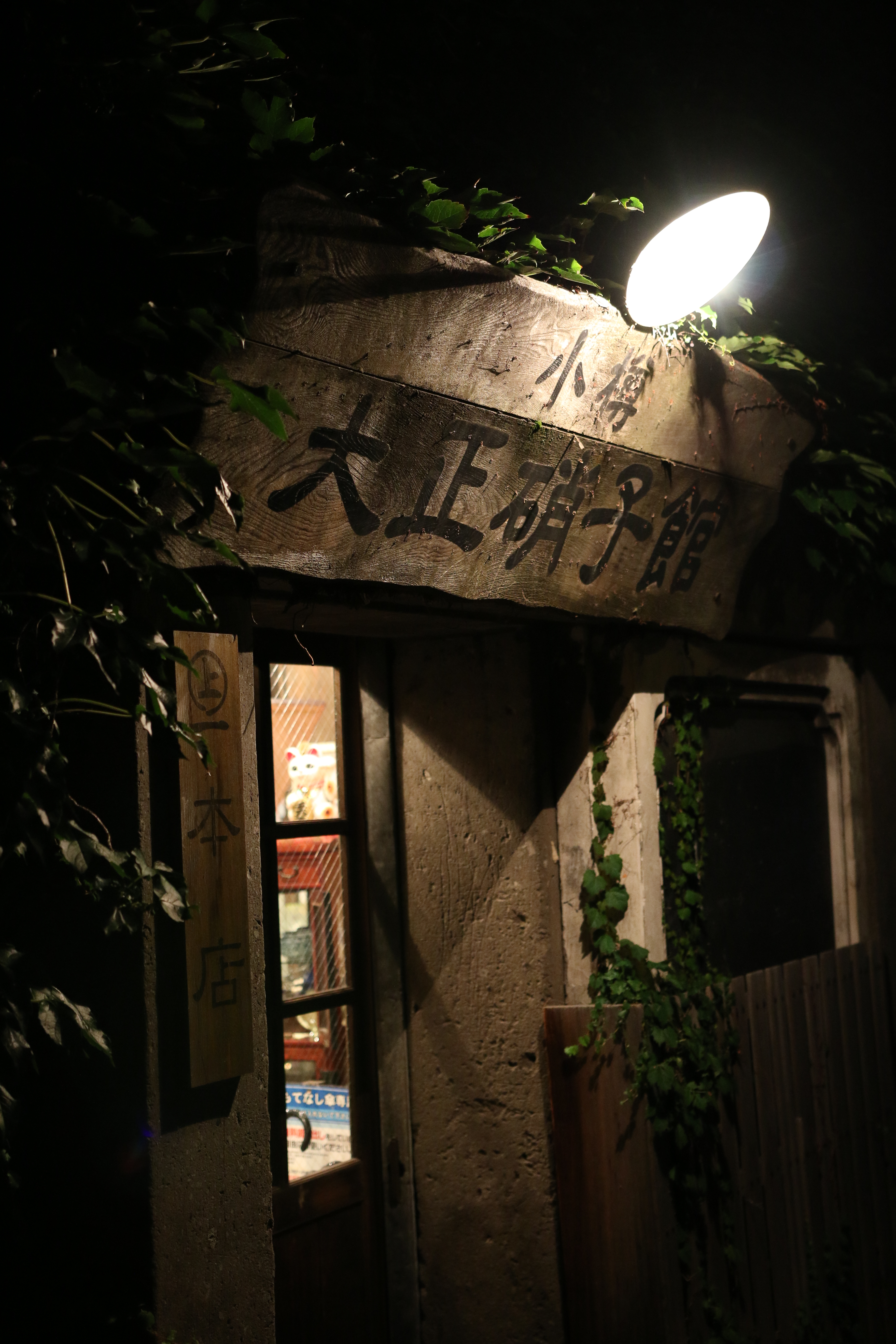 ISO1600とSIGMA 18-35mm F1.8 DCの明るいレンズの組み合せによるナイトスナップ。ここではあえて手持ちライブビューで撮影した。不安定になりがちなライブビュー手持ち撮影だが、EOS 70Dの素早いライブビューAFによって、ムダな待ち時間もなく手ブレを起こさずに撮影することができた。これって実は結構スゴいことかも。SIGMA 18-35mm F1.8 DC HSM / 1/50秒 / F2.2 / 0EV / ISO1600 / マニュアル / WB：オート / 35mm